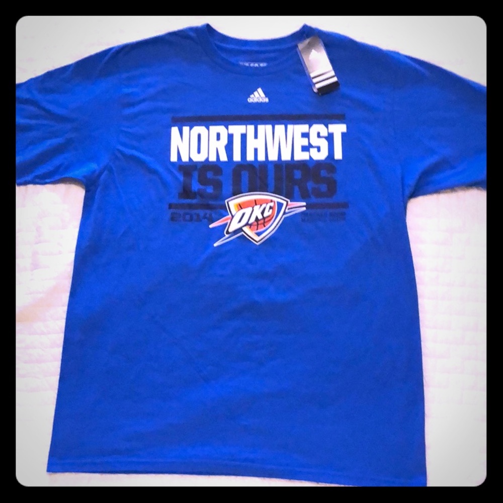 OKC Thunder 2014 Division Champions XL Shirt NWT